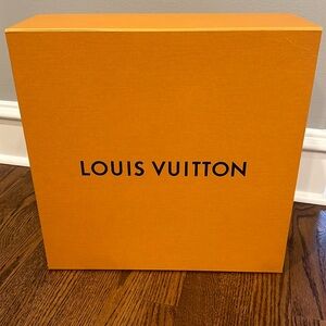 Louis Vuitton Yellow Gold Orange Blue Large Empty Gift Box